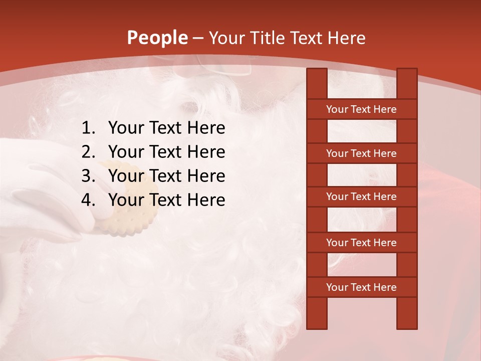 Senior Xmas Claus PowerPoint Template