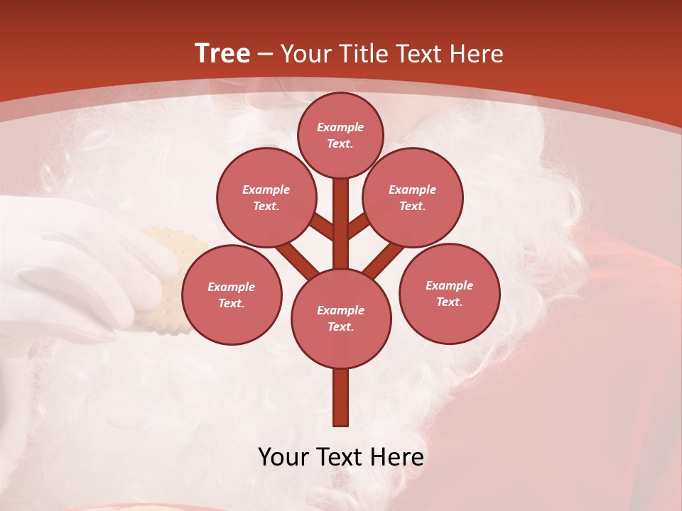 Senior Xmas Claus PowerPoint Template