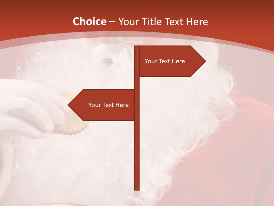 Senior Xmas Claus PowerPoint Template