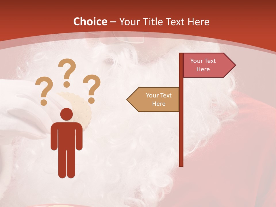 Senior Xmas Claus PowerPoint Template