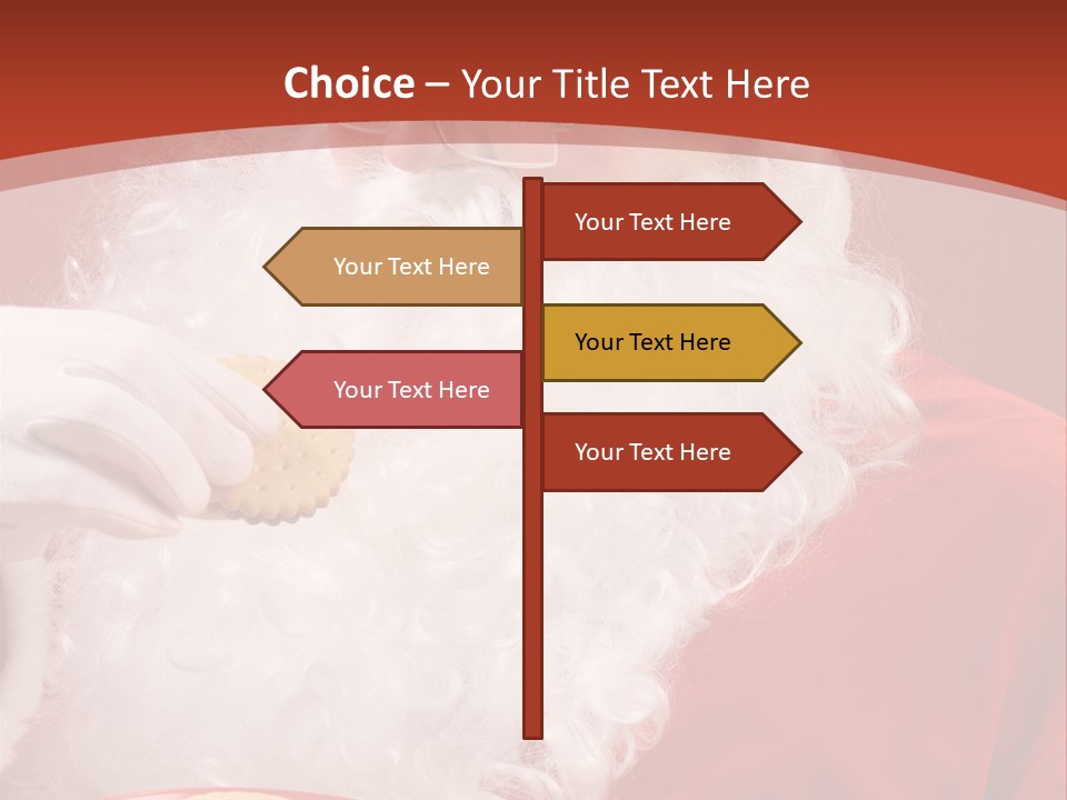 Senior Xmas Claus PowerPoint Template