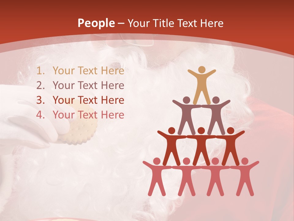 Senior Xmas Claus PowerPoint Template