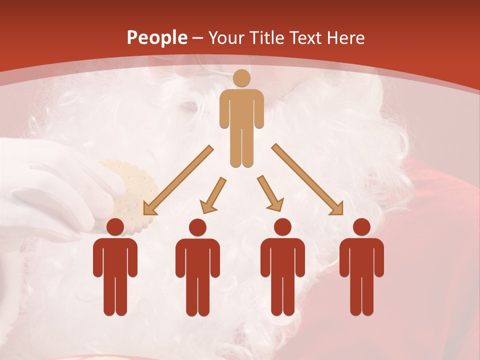 Senior Xmas Claus PowerPoint Template