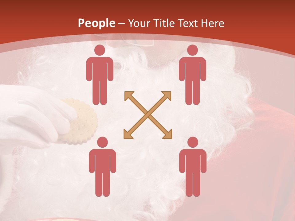 Senior Xmas Claus PowerPoint Template