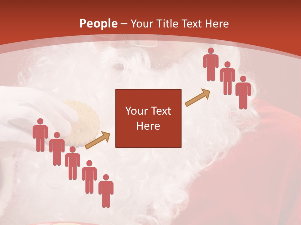 Senior Xmas Claus PowerPoint Template