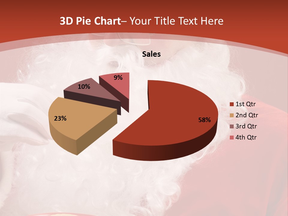 Senior Xmas Claus PowerPoint Template