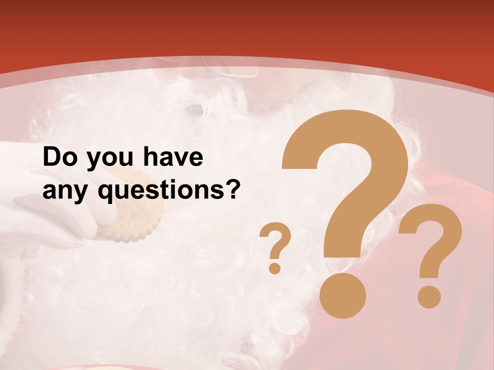 Senior Xmas Claus PowerPoint Template