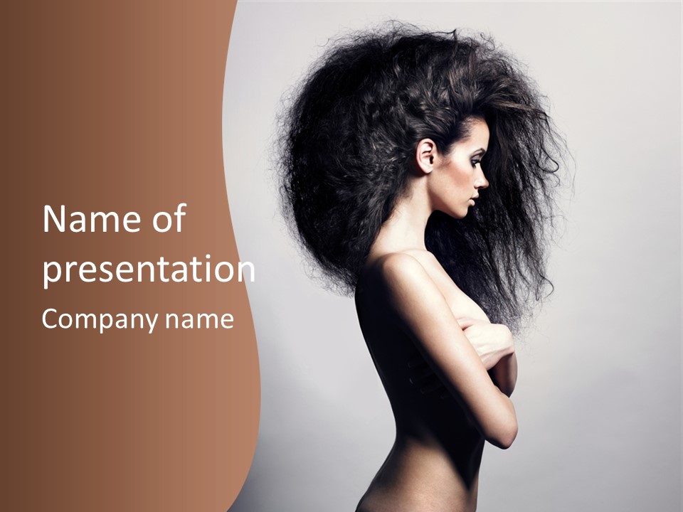 Adult Shining Beauty PowerPoint Template