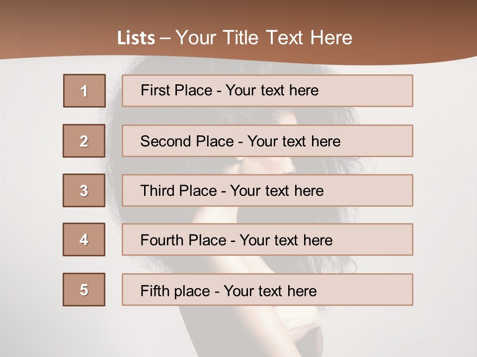 Adult Shining Beauty PowerPoint Template
