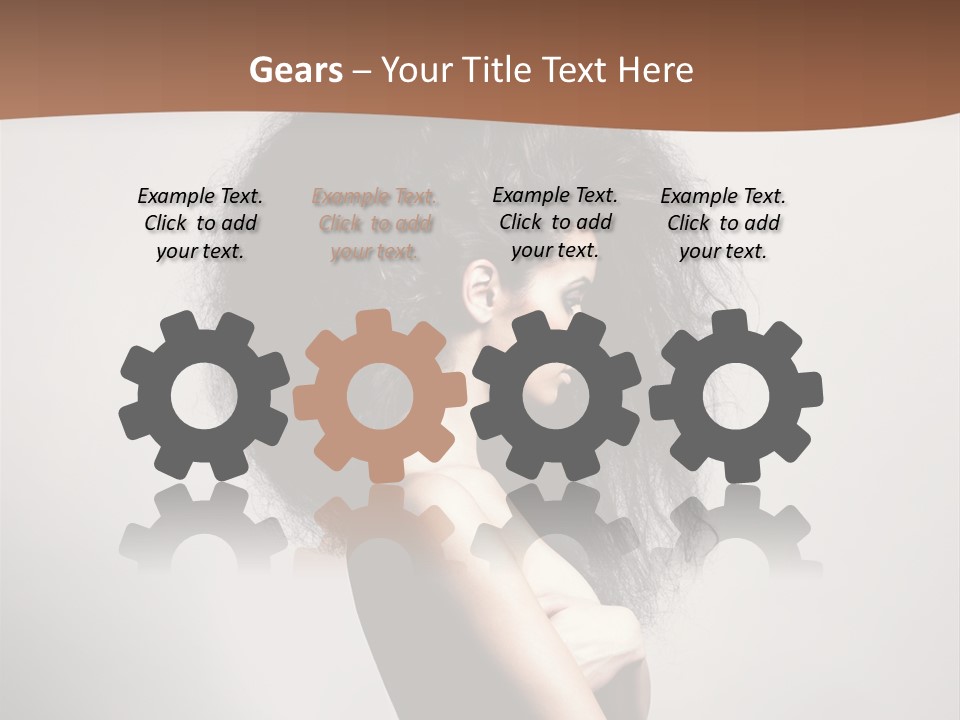 Adult Shining Beauty PowerPoint Template