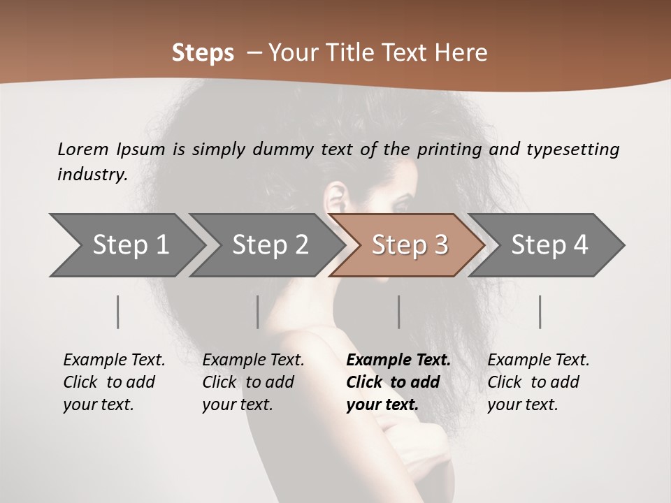 Adult Shining Beauty PowerPoint Template