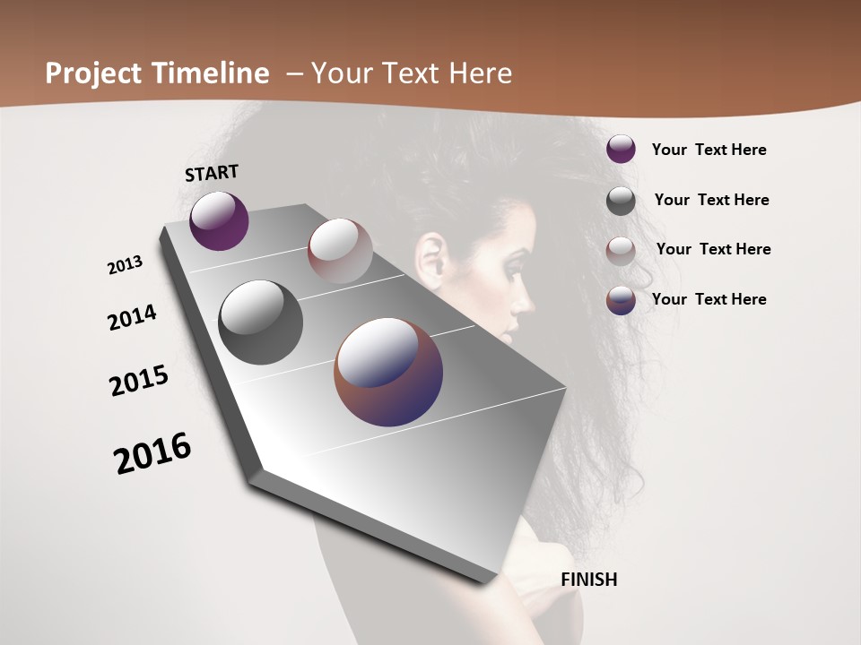 Adult Shining Beauty PowerPoint Template
