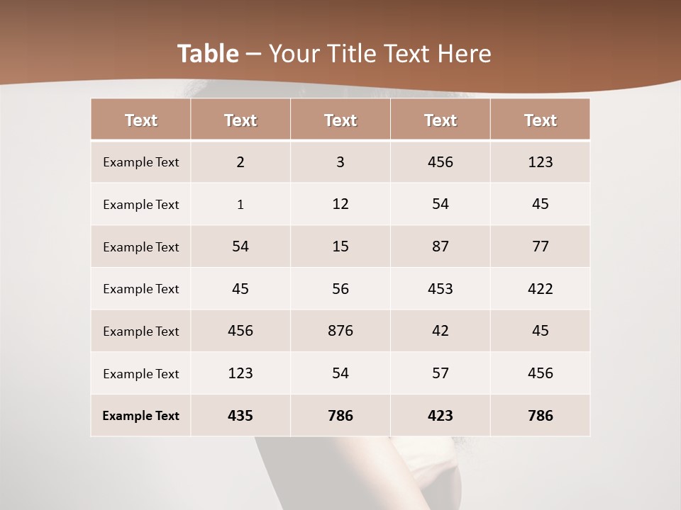 Adult Shining Beauty PowerPoint Template