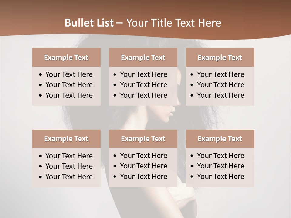 Adult Shining Beauty PowerPoint Template