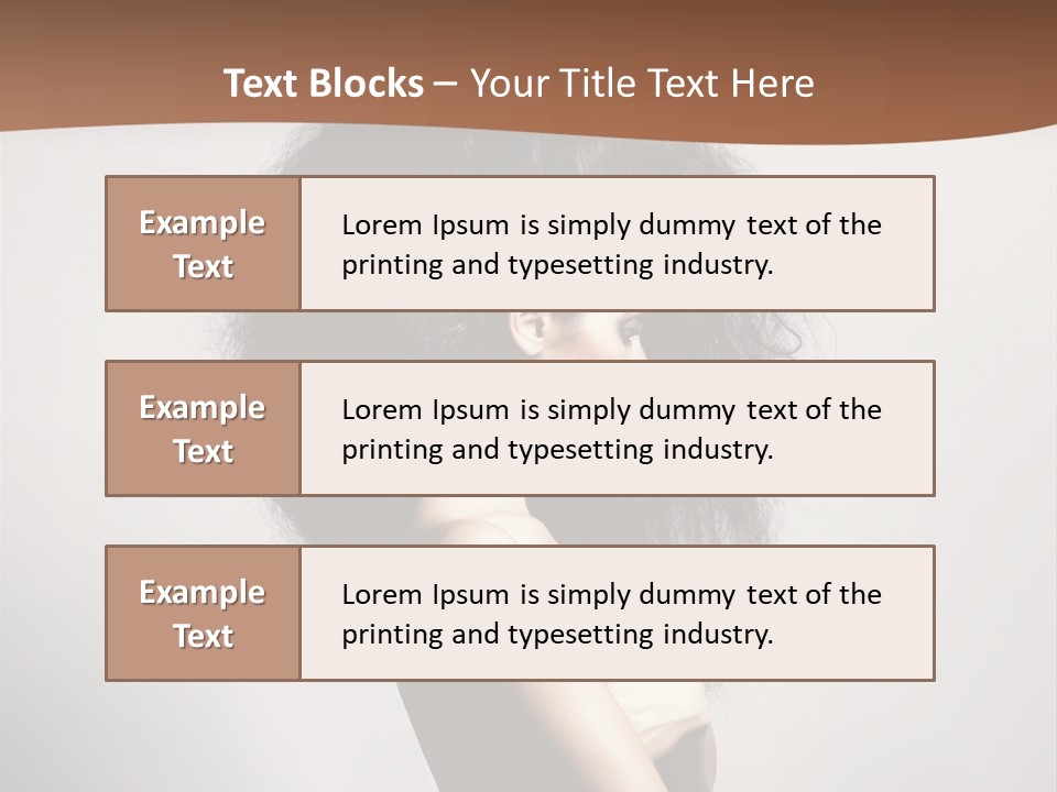 Adult Shining Beauty PowerPoint Template