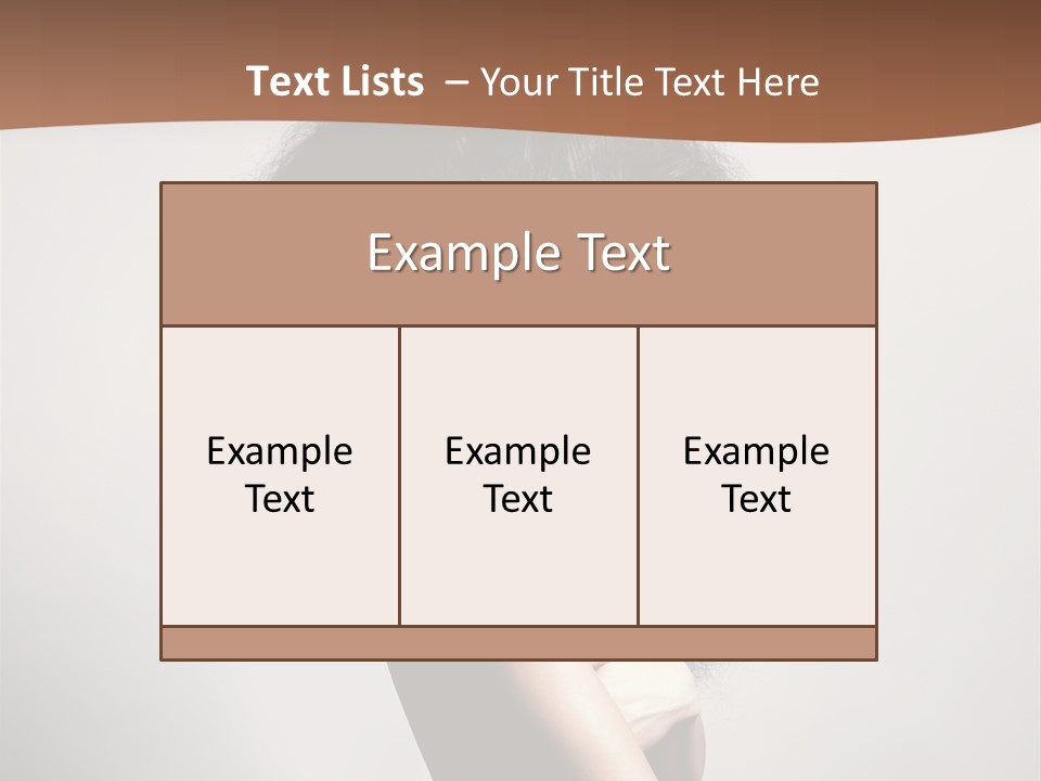Adult Shining Beauty PowerPoint Template
