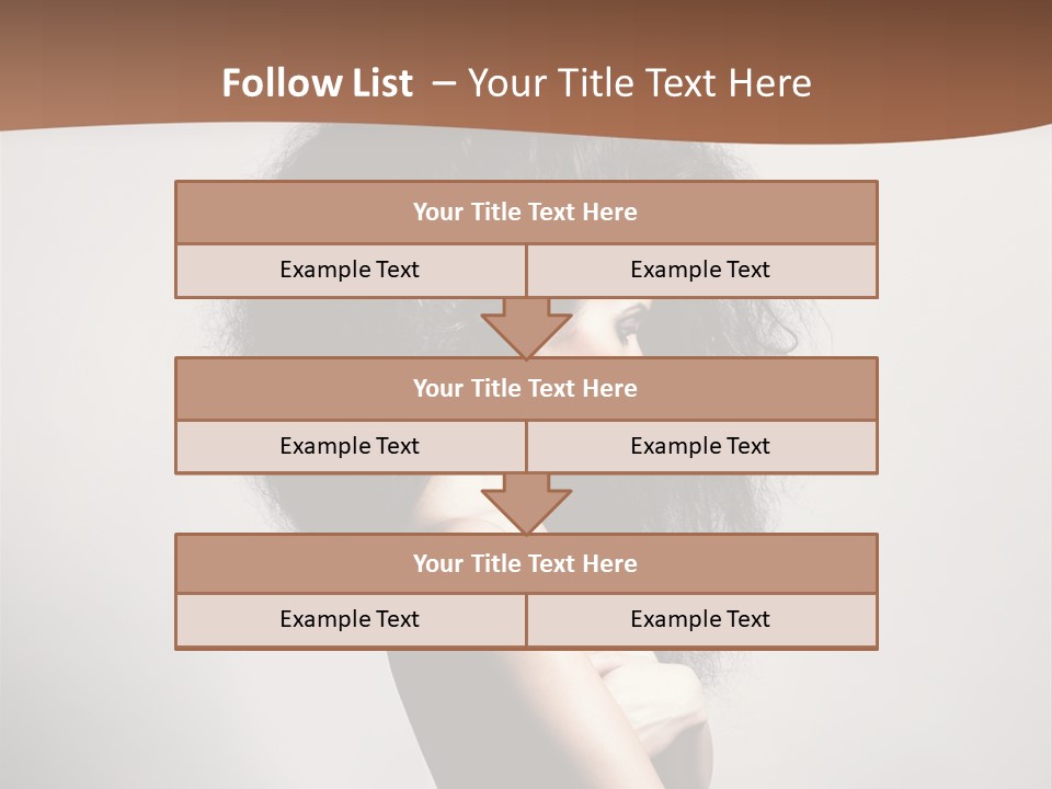 Adult Shining Beauty PowerPoint Template