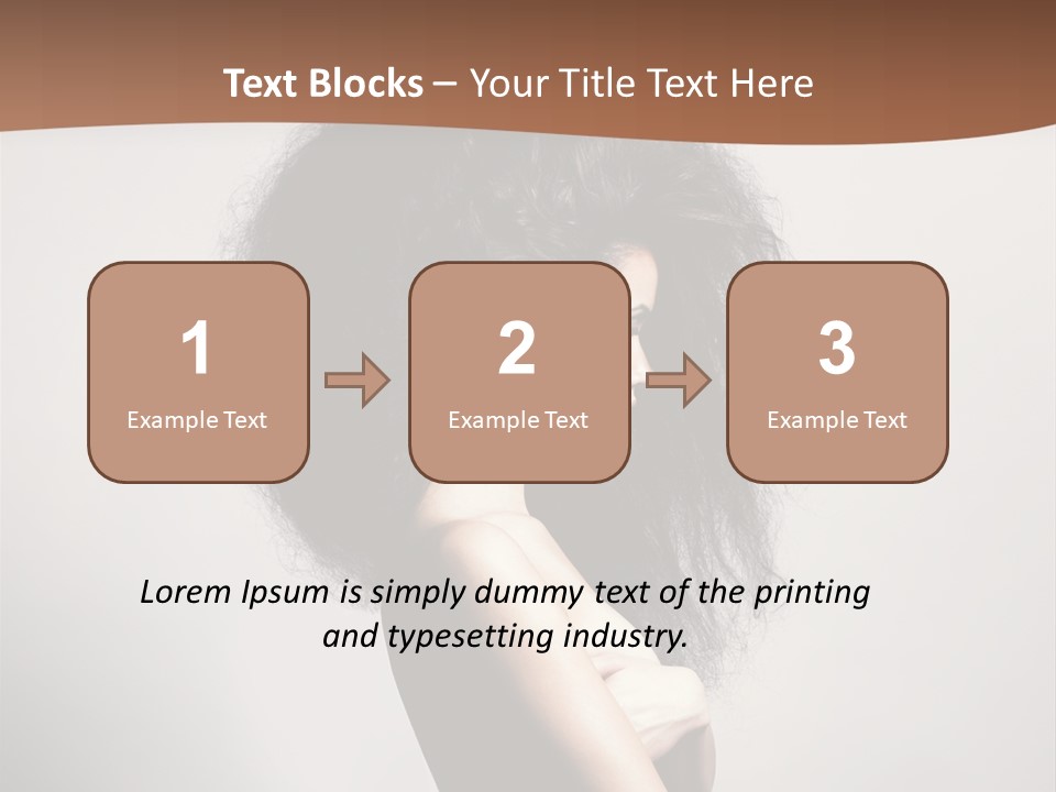 Adult Shining Beauty PowerPoint Template