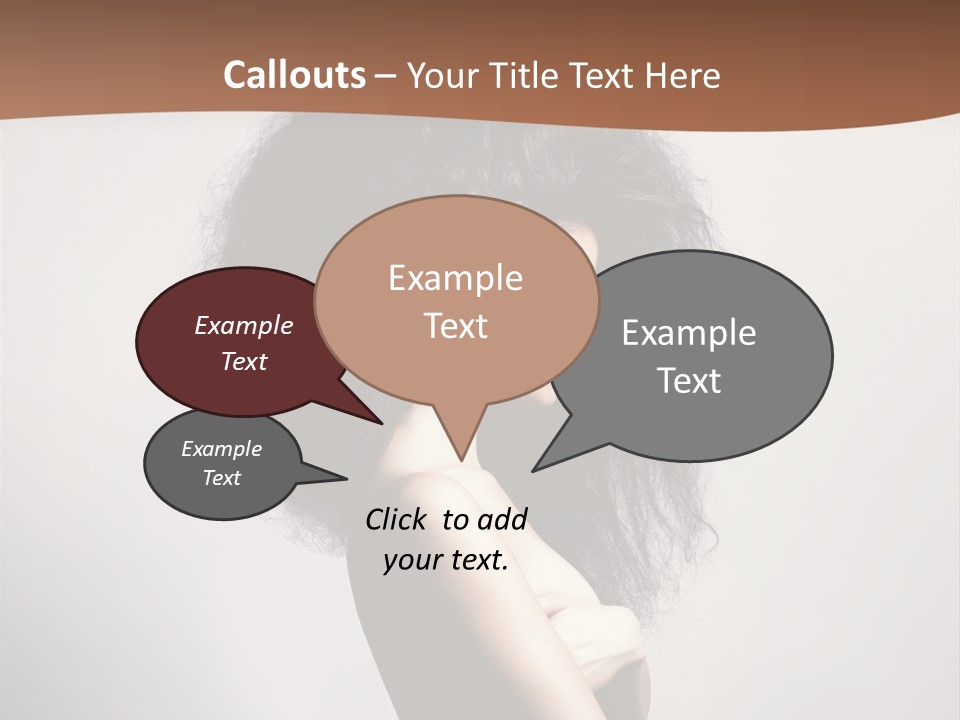 Adult Shining Beauty PowerPoint Template