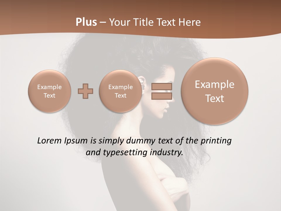 Adult Shining Beauty PowerPoint Template