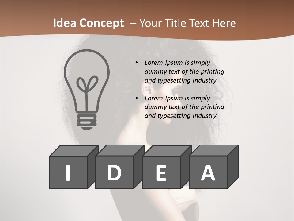 Adult Shining Beauty PowerPoint Template