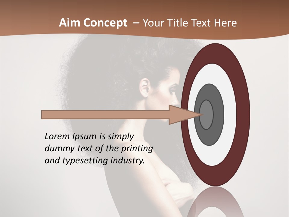 Adult Shining Beauty PowerPoint Template