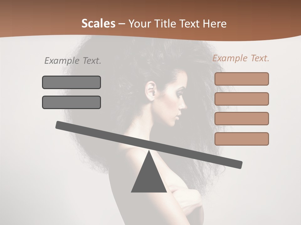 Adult Shining Beauty PowerPoint Template