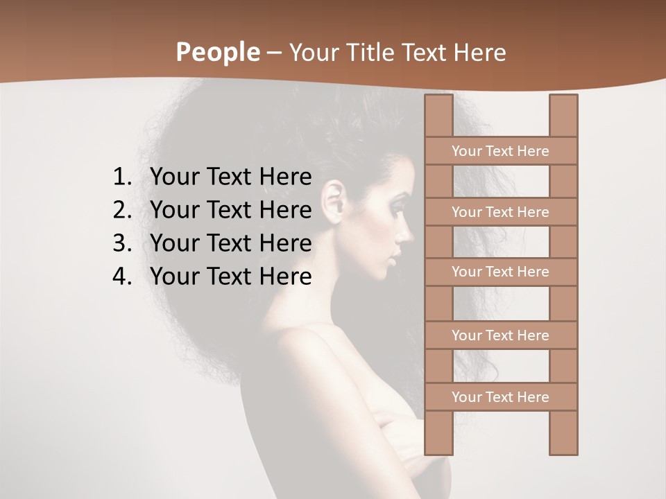 Adult Shining Beauty PowerPoint Template