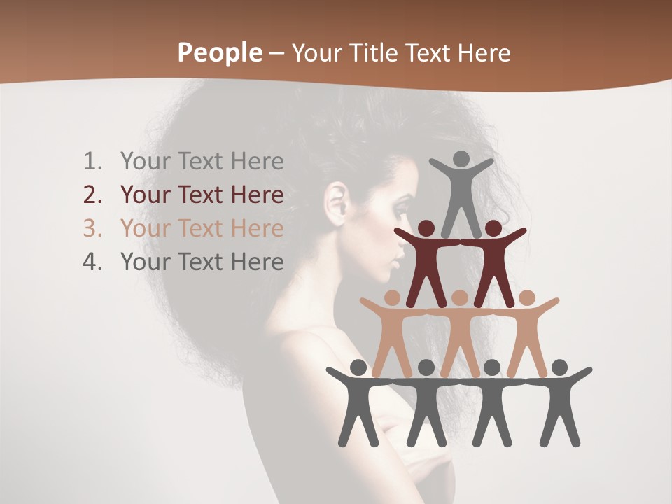 Adult Shining Beauty PowerPoint Template