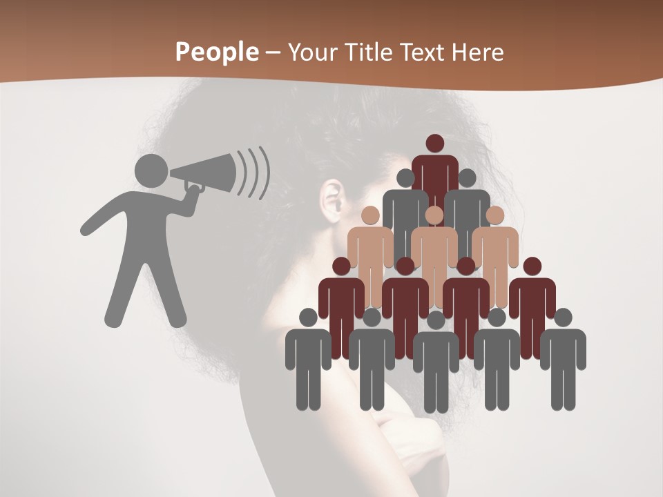 Adult Shining Beauty PowerPoint Template