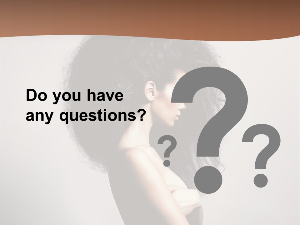 Adult Shining Beauty PowerPoint Template