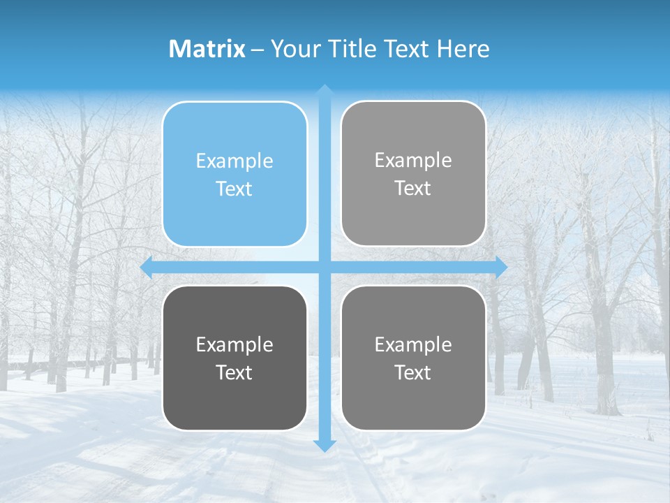 Season Blue Day PowerPoint Template