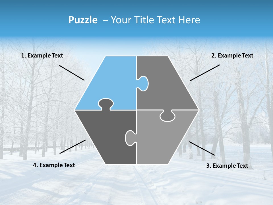 Season Blue Day PowerPoint Template