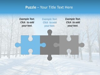 Season Blue Day PowerPoint Template