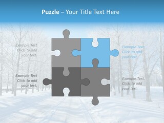 Season Blue Day PowerPoint Template