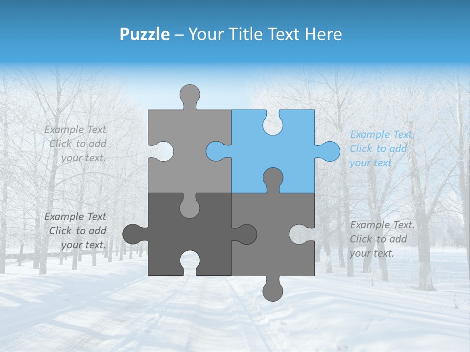 Season Blue Day PowerPoint Template