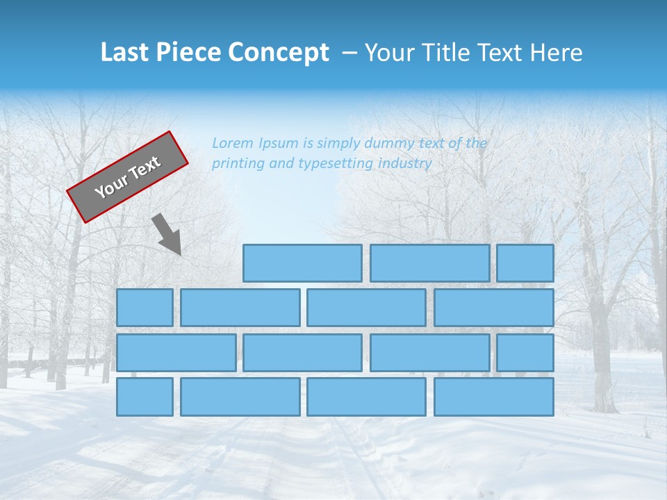 Season Blue Day PowerPoint Template