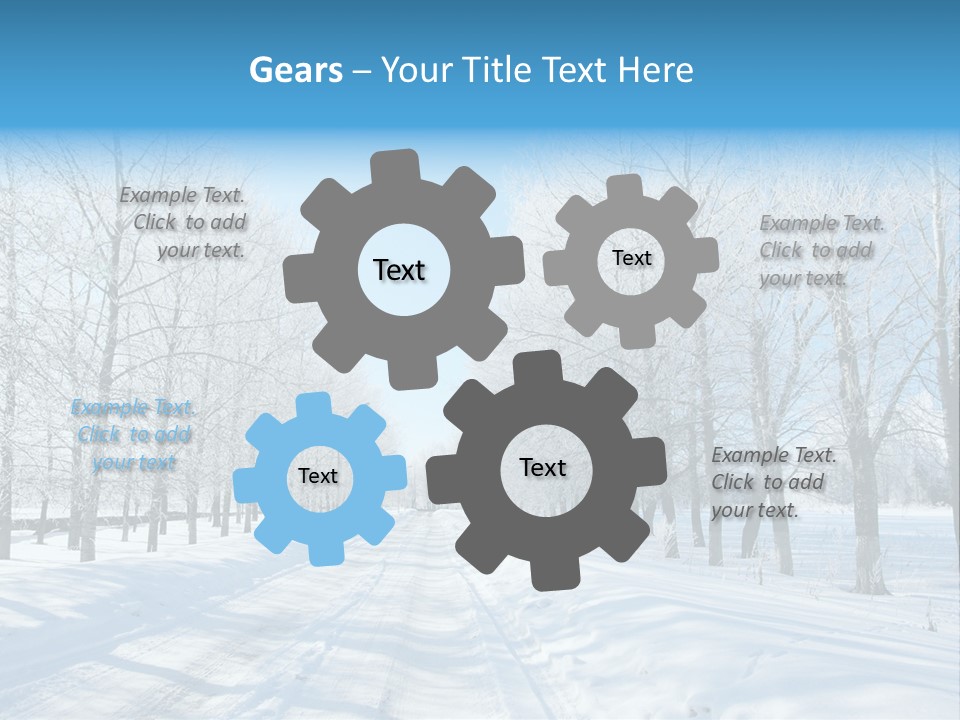 Season Blue Day PowerPoint Template