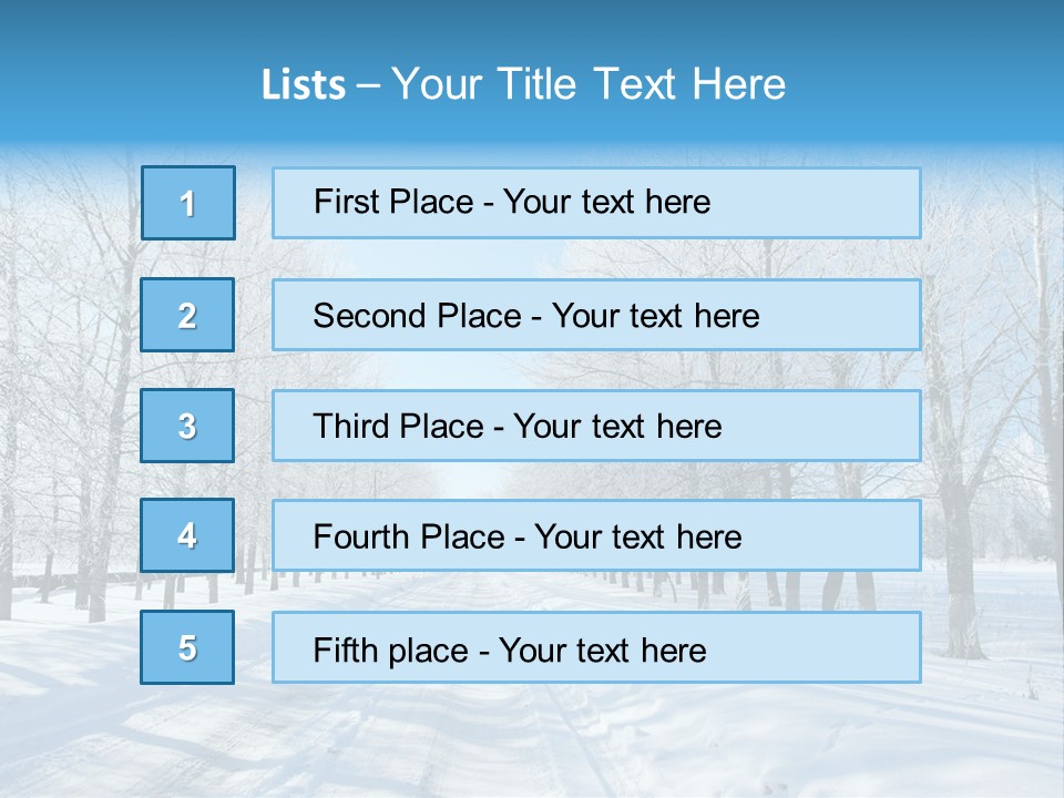 Season Blue Day PowerPoint Template