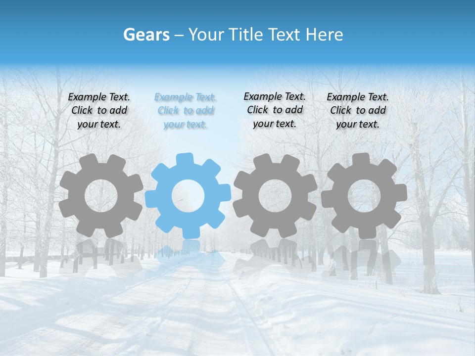 Season Blue Day PowerPoint Template