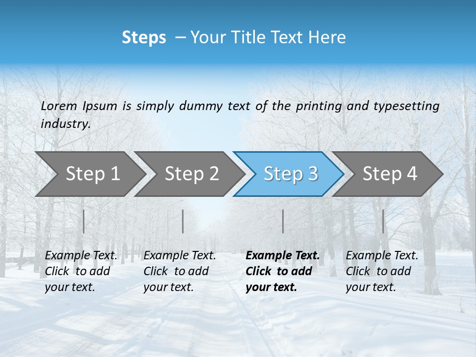 Season Blue Day PowerPoint Template