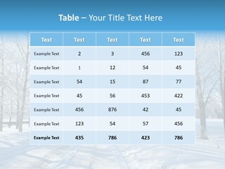 Season Blue Day PowerPoint Template