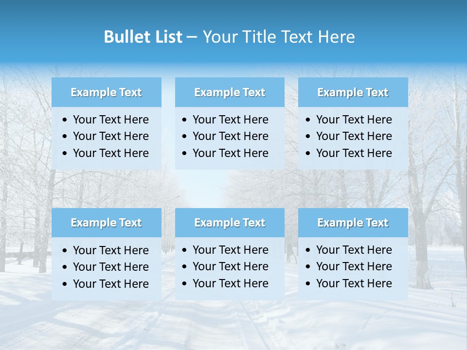 Season Blue Day PowerPoint Template