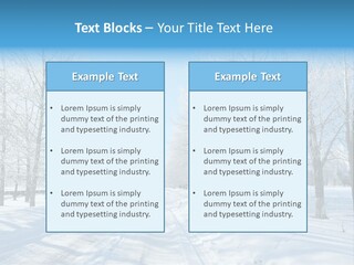 Season Blue Day PowerPoint Template