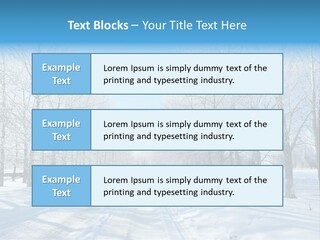 Season Blue Day PowerPoint Template