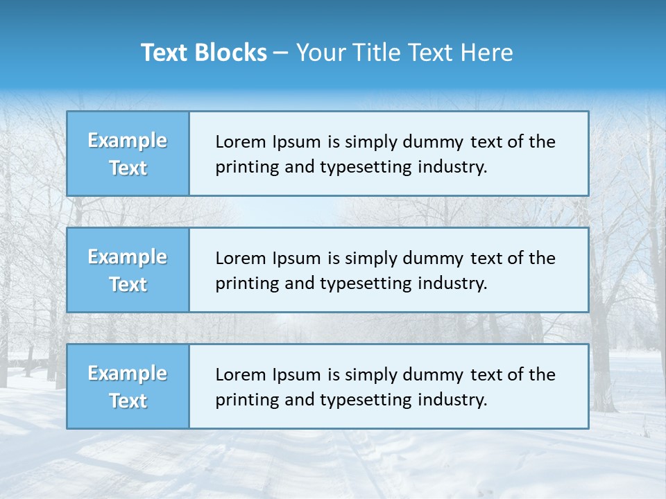 Season Blue Day PowerPoint Template