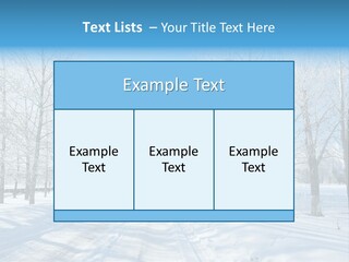 Season Blue Day PowerPoint Template