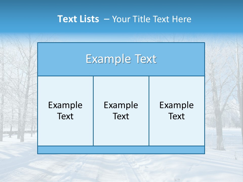 Season Blue Day PowerPoint Template