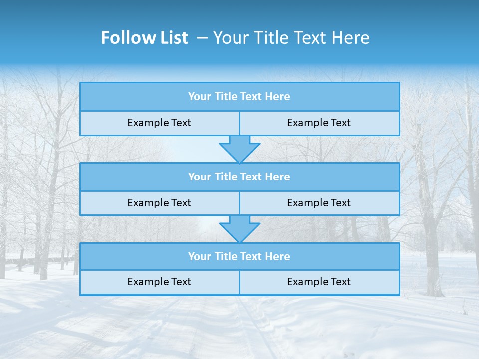 Season Blue Day PowerPoint Template