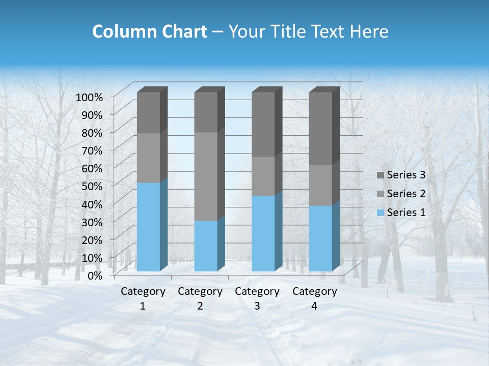 Season Blue Day PowerPoint Template